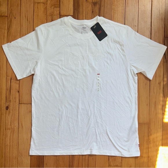 NWT Levi’s White Cotton T-Shirt - Picture 1 of 6